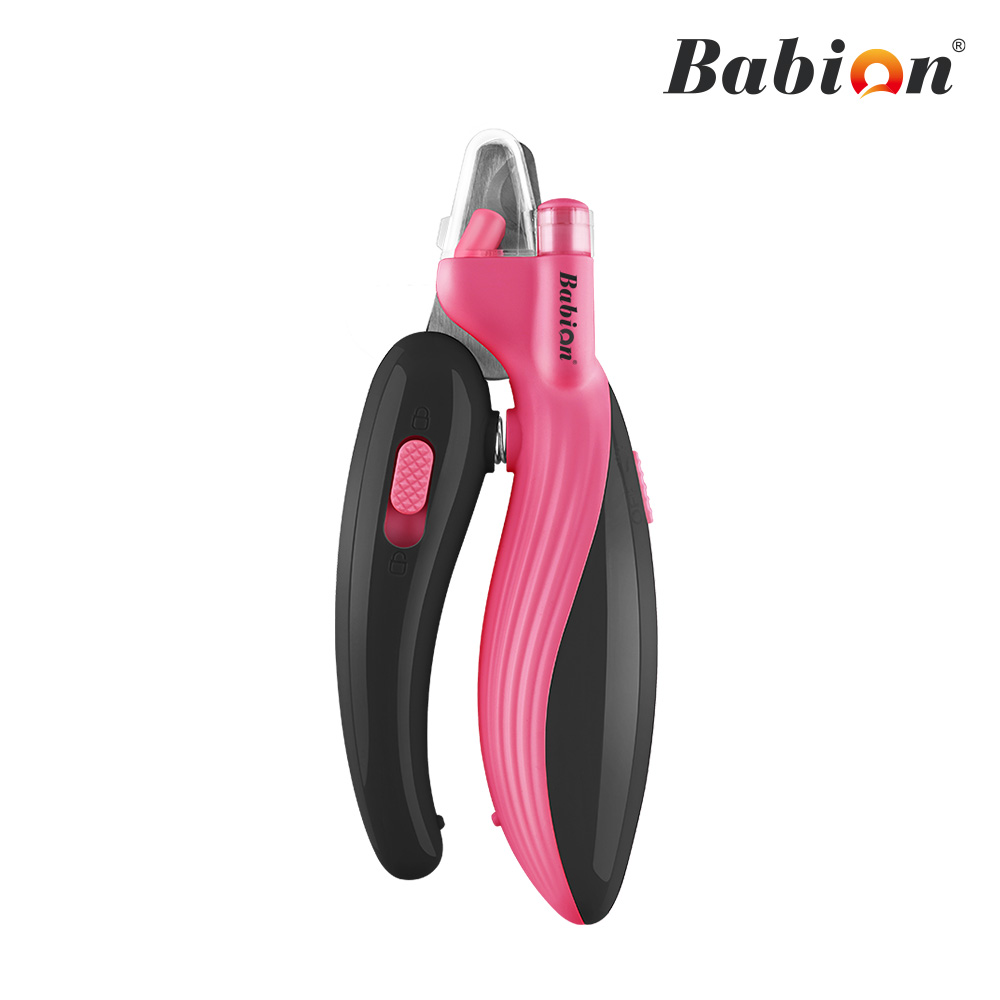 바비온 강아지 고양이 안전 LED 고래 발톱 깎이