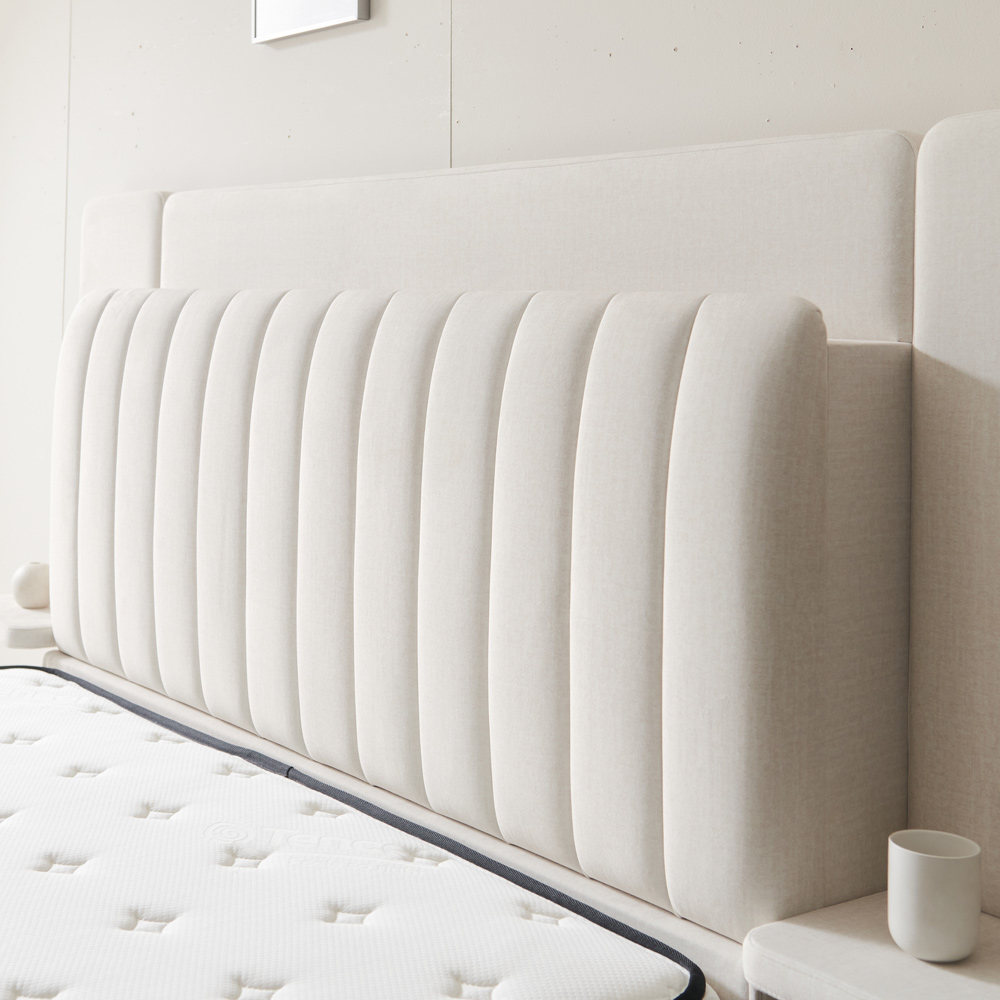 슈비아 패브릭 호텔 침대 헤드보드 선반 맞춤 주문제작 싱글