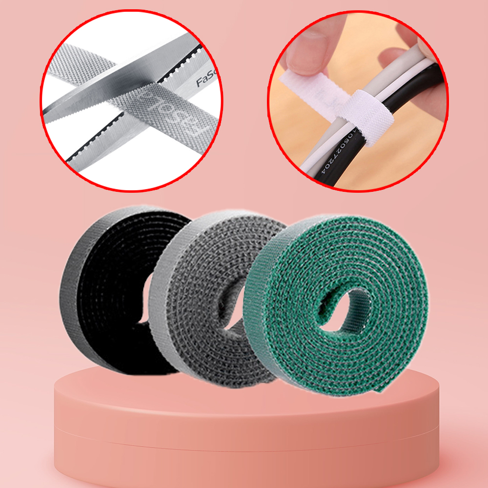 전선정리 찍찍이 케이블 밴드 선정리 벽 고정 벨크로 타이 3m