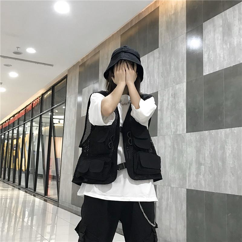 작업조끼 여름 여성 아웃도어 포켓 낚시 현장 조끼 테크웨어 - 상세 이미지 4
