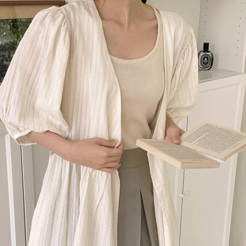 여성 여름 로브 가디건 롱 빅사이즈 루즈핏 비치 로브