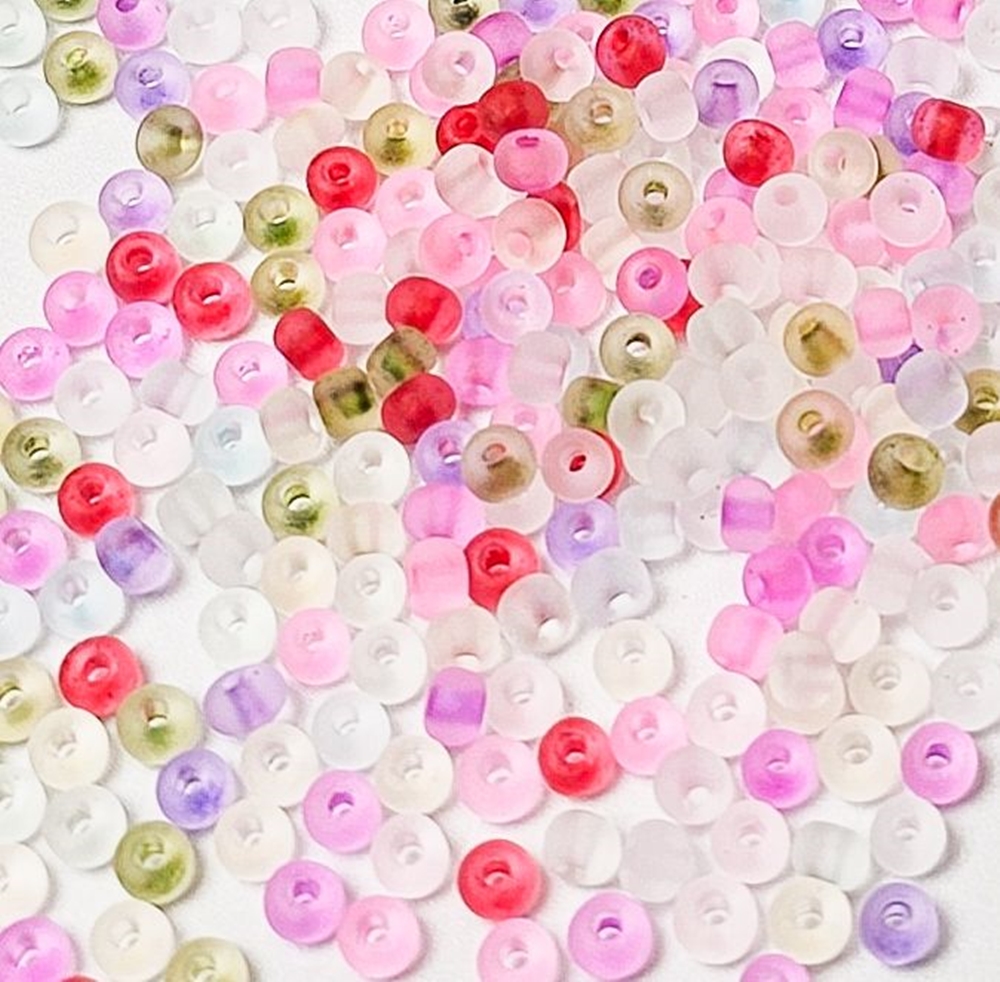 시드비즈 믹스 3mm,4mm 막대비즈 비즈공예 재료 이미지 2