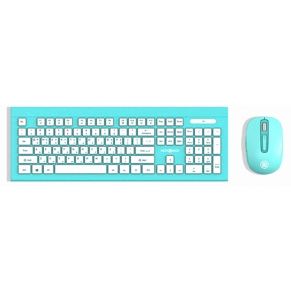 마이크로닉스 MANIC KM330 무선 키보드 마우스 세트 민트