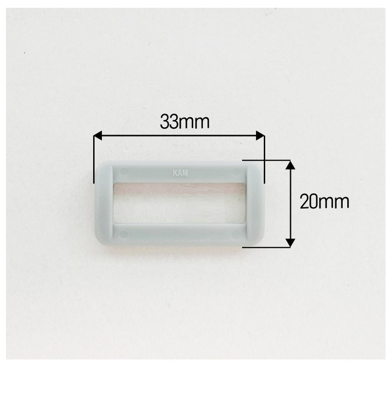 25mm 플라스틱 컬러 사각링 (4개) 이미지 6