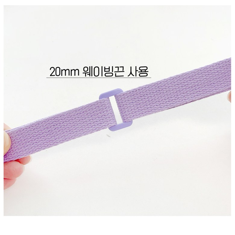(12컬러) 20mm 플라스틱 컬러 사각링 (4개) 이미지 8