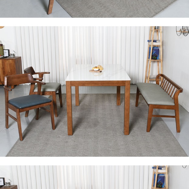 2인 클래식 등받이 벤치 의자 원목 긴 의자 일자의자