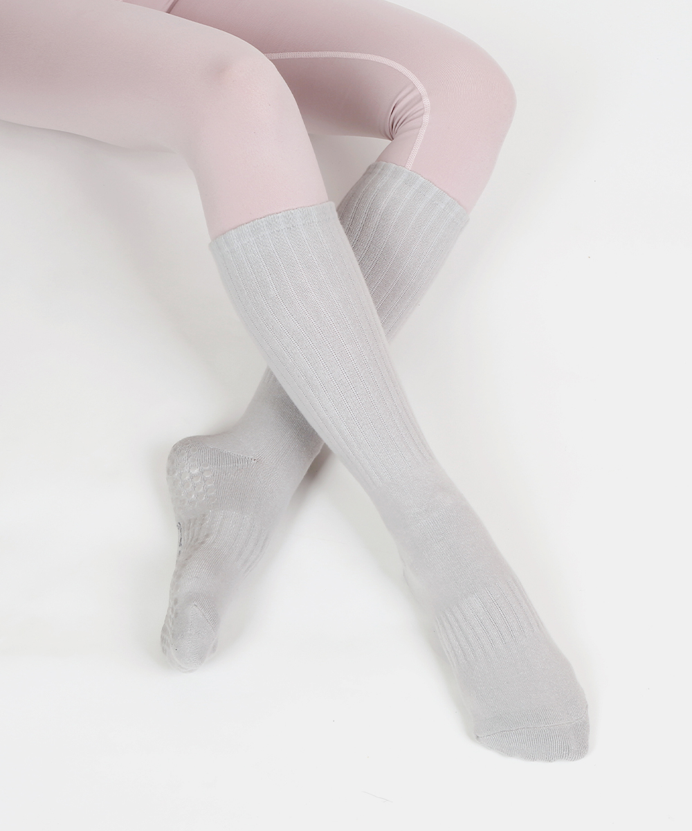 삭스에이 미끄럼방지 필라테스양말 요가양말 스포츠양말 에브리올데이 논슬립 푹신더블쿠션 무지골지밴딩홈트 크루 국내자체제작 이미지 6