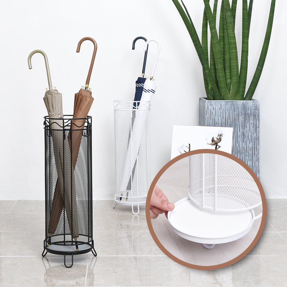 노바리빙 규조토 우산꽂이 개업선물 모던 인테리어 우산 정리대 거치대 업소용 카페 블랙 원형