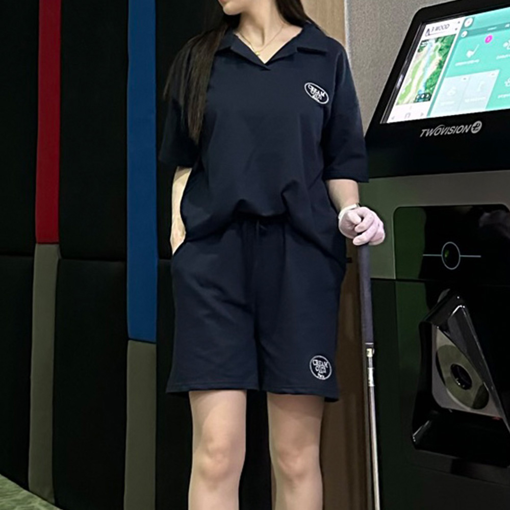 반팔트레이닝세트 엄마등원룩 여름츄리닝세트 테니스운동복 이미지 2