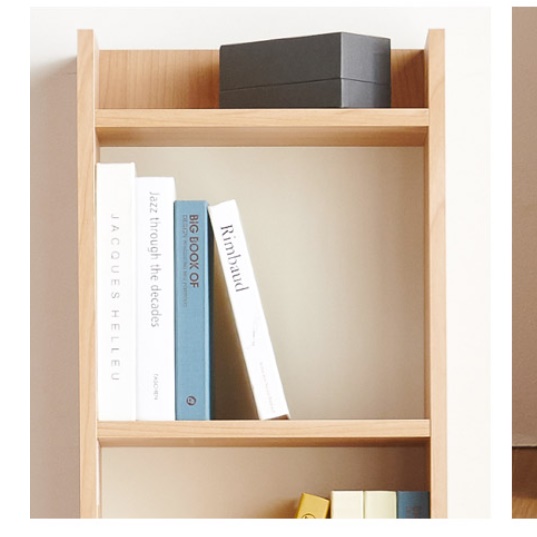 5단 책꽂이 폭 좁은 책장 나무 슬림 책장 높은 책장