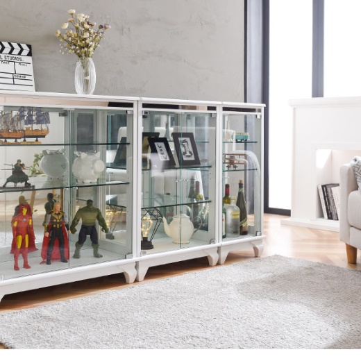 인테리어 장식장 유리 장식장 유리장 술 양주 진열장 낮은 장식장