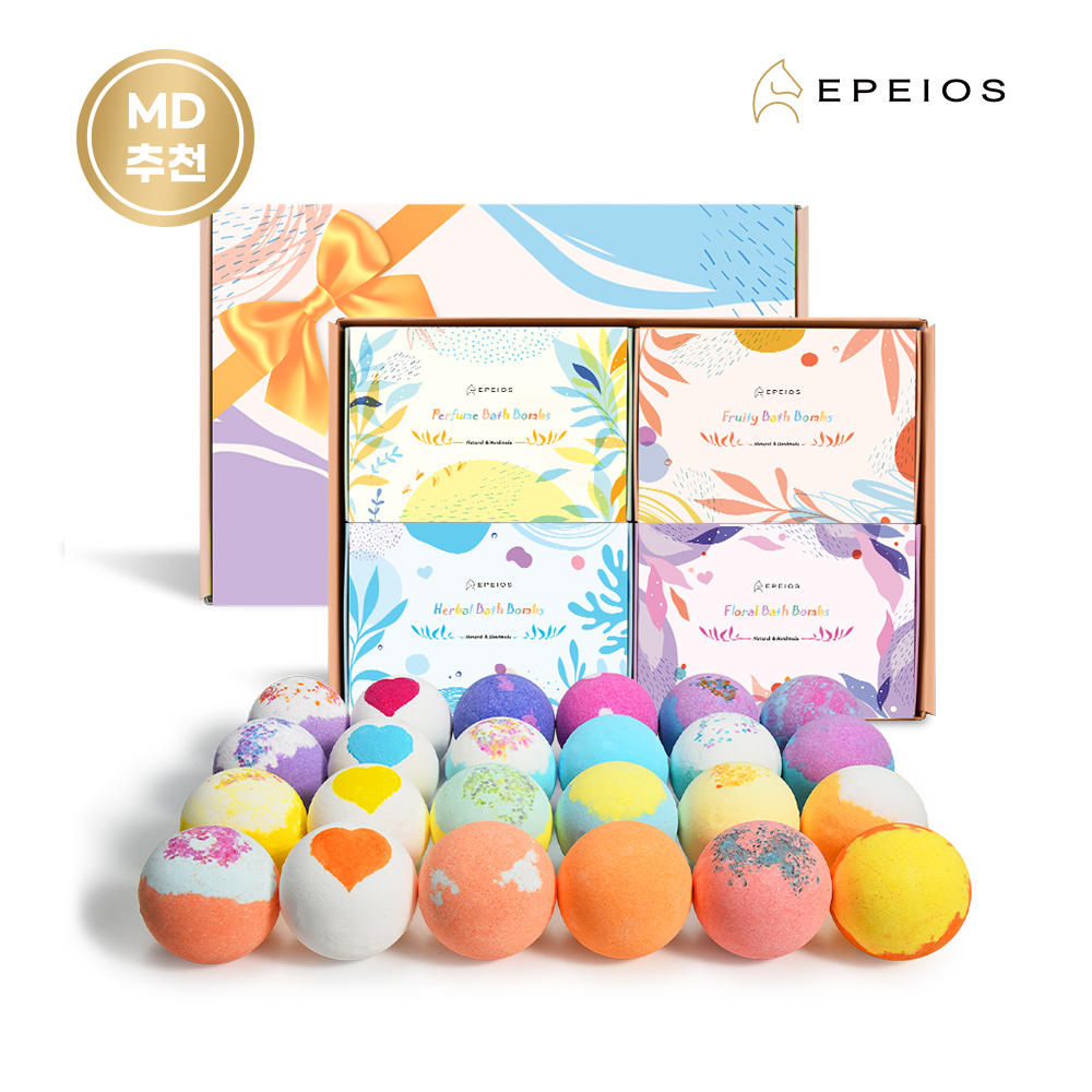 EPEIOS 에페이오스 배쓰밤 거품 입욕제 선물세트 70g, 24개 - 상품 이미지