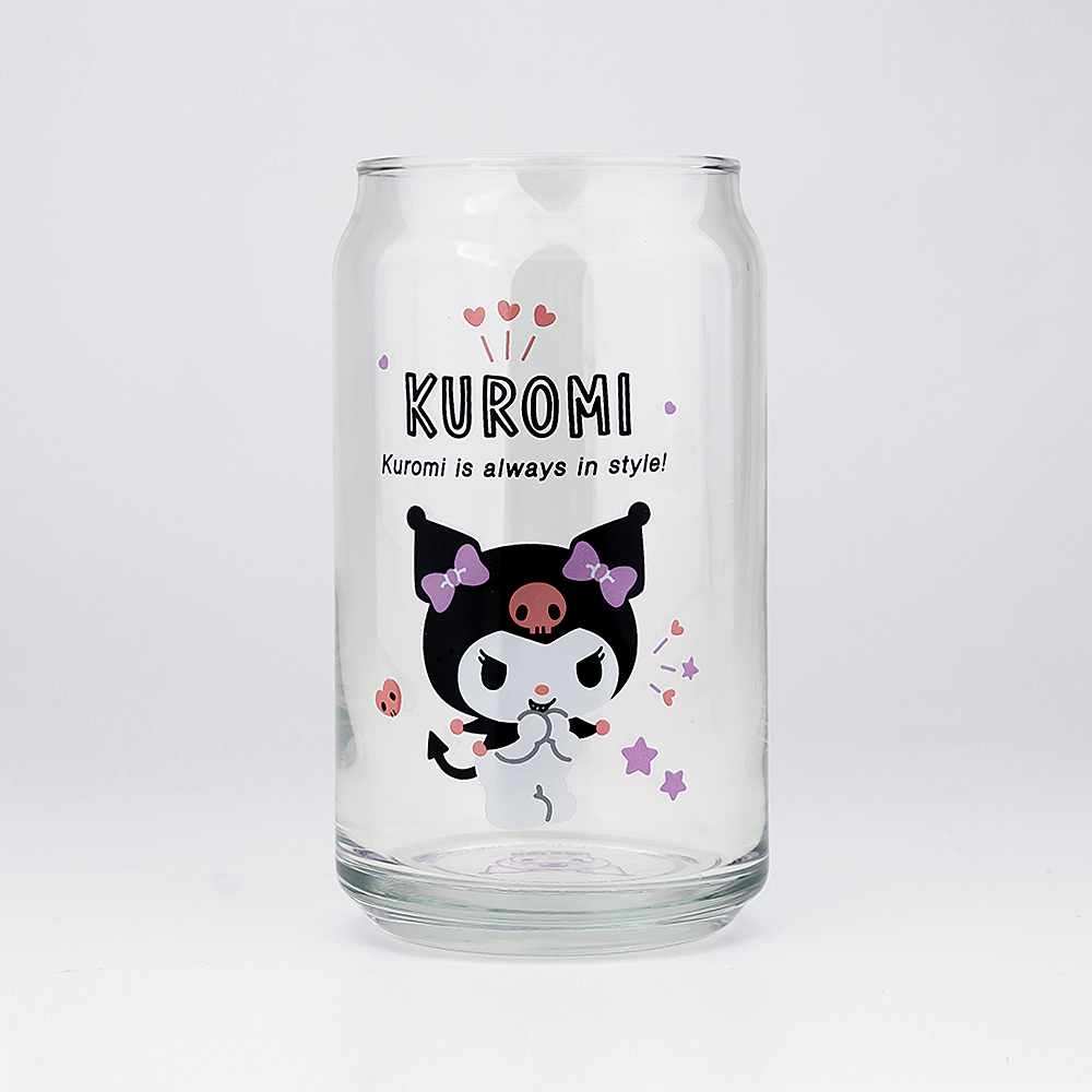 레토 산리오 쿠로미 캔글라스 유리컵 2P 세트 집들이선물 맥주잔 하이볼 위스키잔