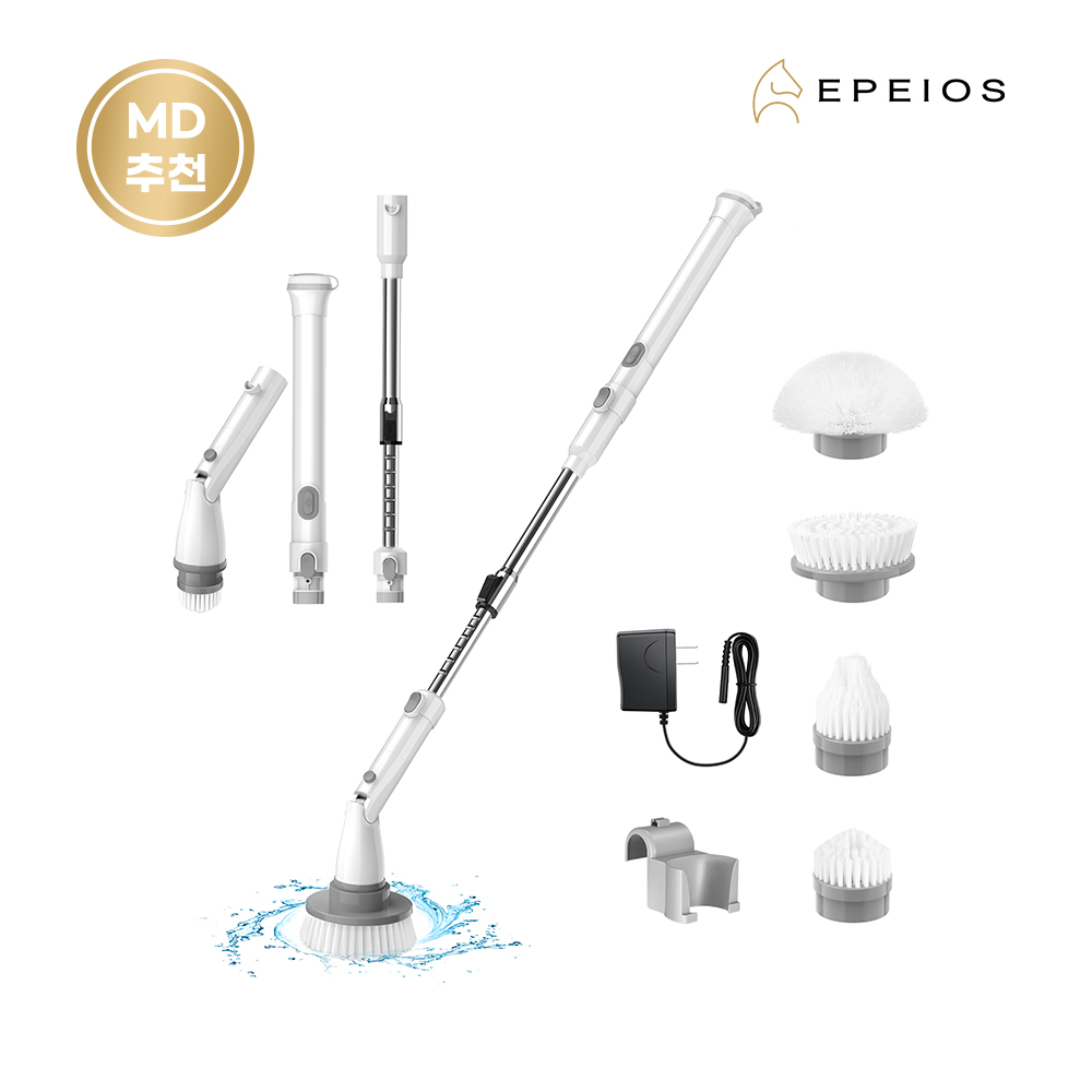 EPEIOS 에페이오스 다용도 4종브러쉬 무선 욕실청소기 - 상품 이미지