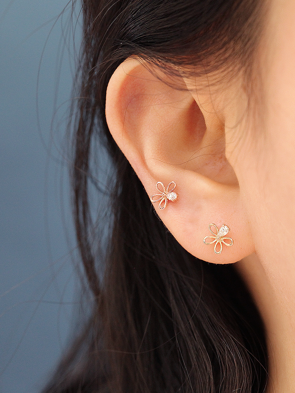 [바두께 1.2mm] 14K 레이어드 피어싱 105종 모음전 이미지 6