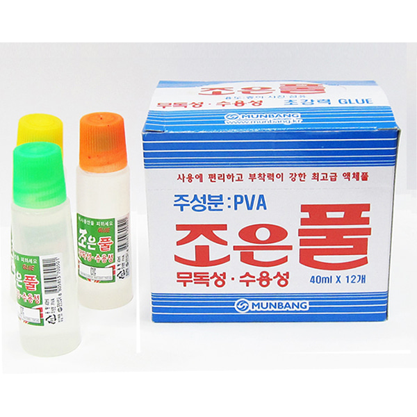 조은 풀 PVA 풀 40ml 12개 - 메인 이미지