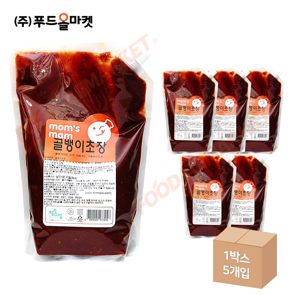 맘스맘 골뱅이초장 2kg /냉장 한박스 (2kg x 5ea)-아이스박스무료 _박스단위출고 : 데이올푸드
