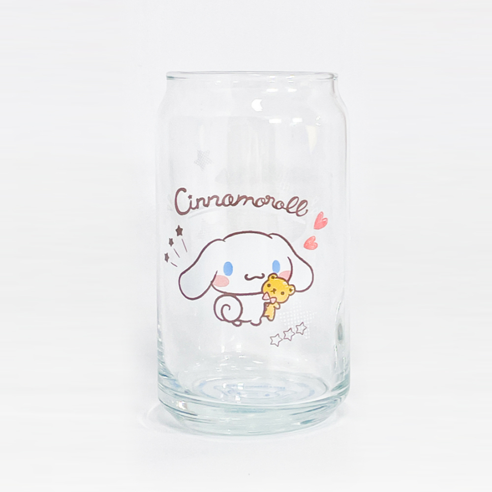 레토 산리오 시나모롤 캔글라스 유리컵 2P 세트 집들이선물 맥주잔 하이볼잔 위스키잔