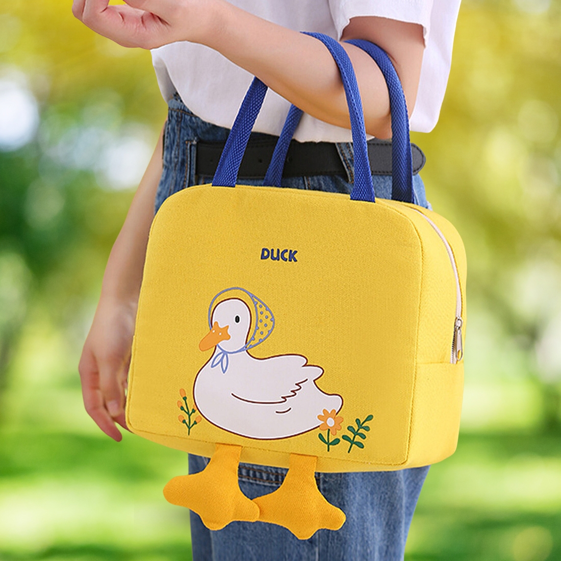 아기 오리 보냉백 도시락 가방 어린이집 유치원 소풍 노시부 이유식 보온 가방