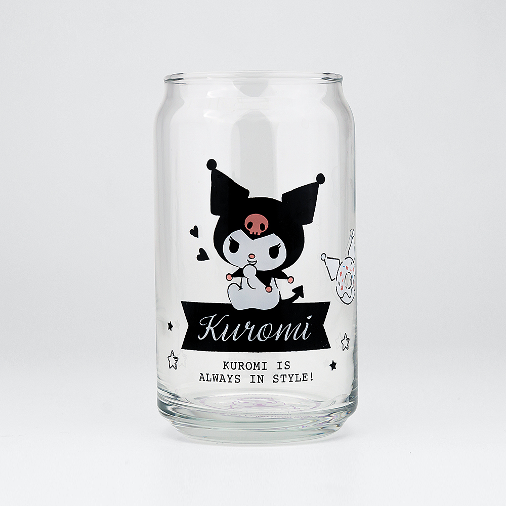 레토 산리오 쿠로미 캔글라스 유리컵 2P 세트 집들이선물 맥주잔 하이볼 위스키잔