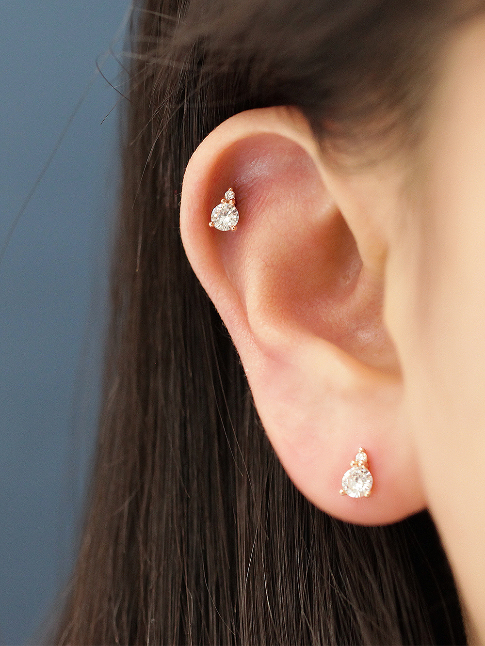 [바두께 1.2mm] 14K 레이어드 피어싱 105종 모음전 이미지 8