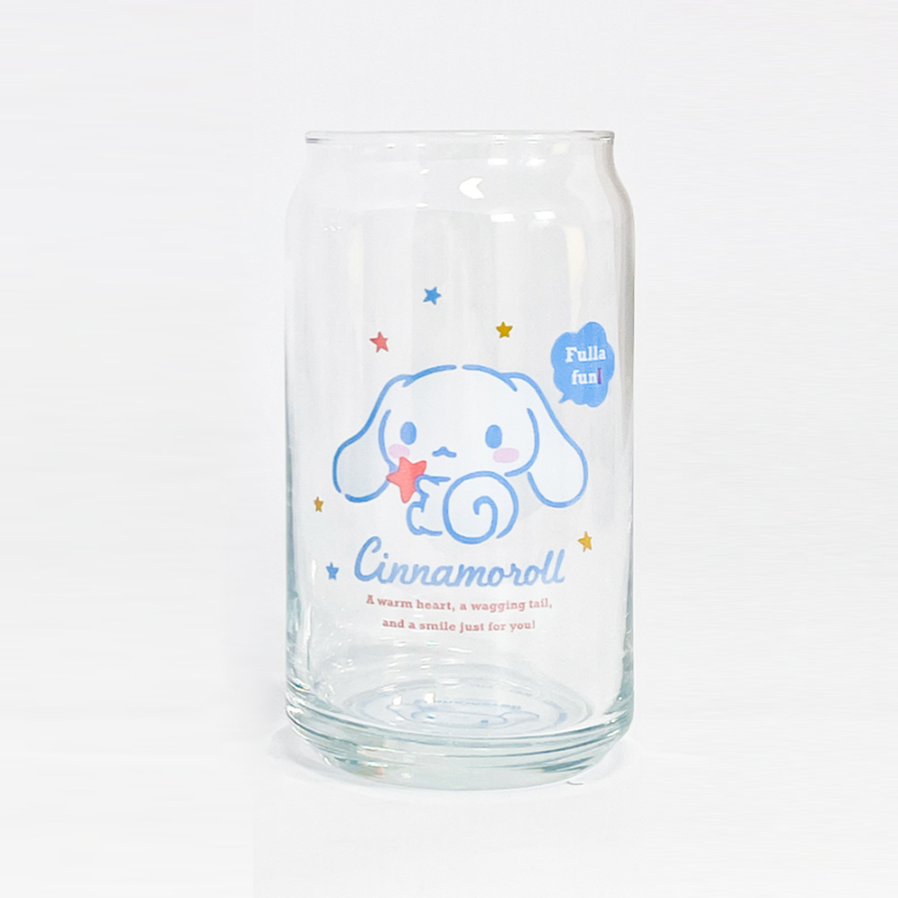 레토 산리오 시나모롤 캔글라스 유리컵 2P 세트 집들이선물 맥주잔 하이볼잔 위스키잔