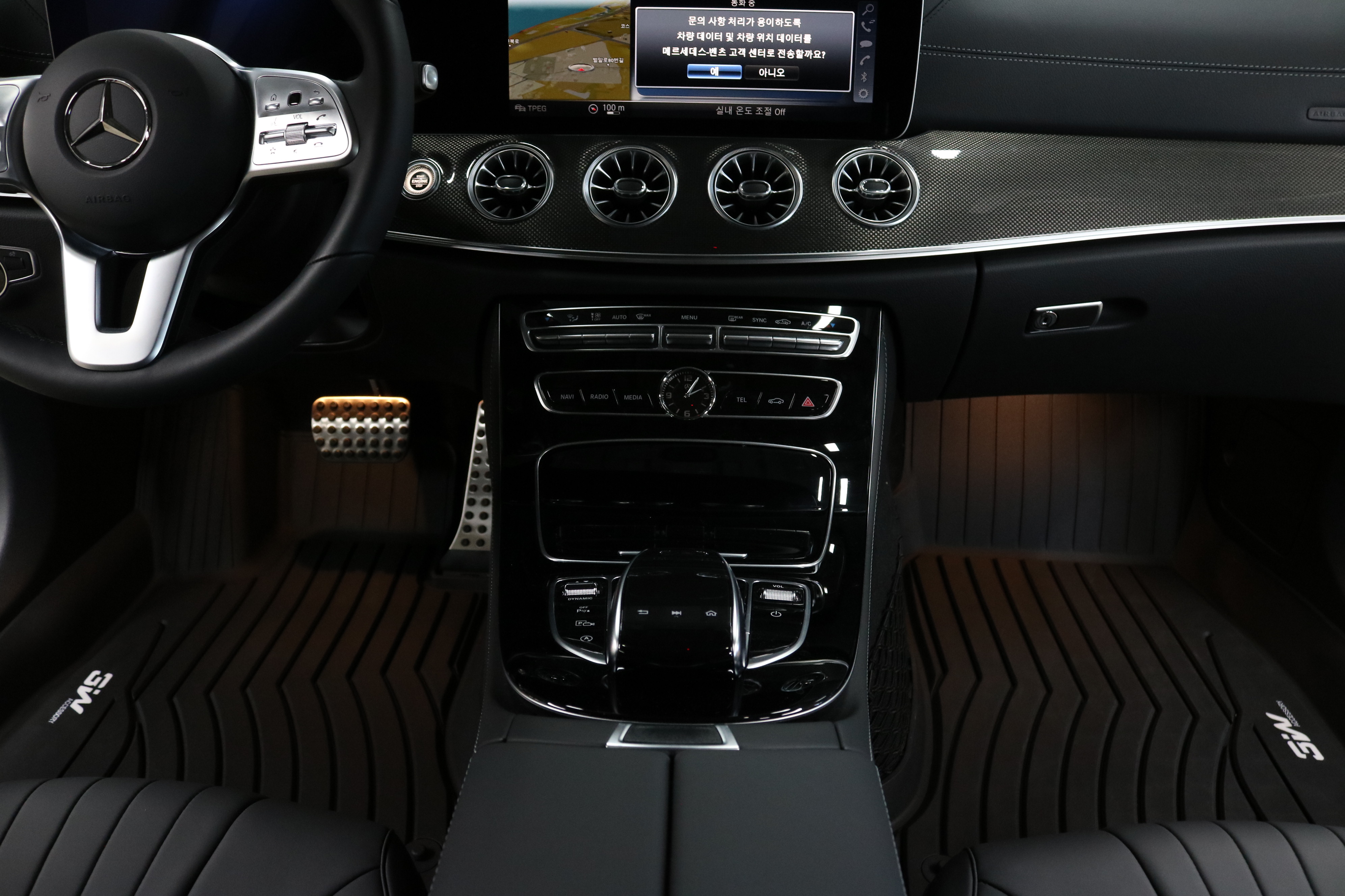 3W 에코라이너 TPE 카매트 3D 고무 바닥매트 벤츠 AMG GT 63, 운전석+조수석+뒷자석 - 상세 이미지 3