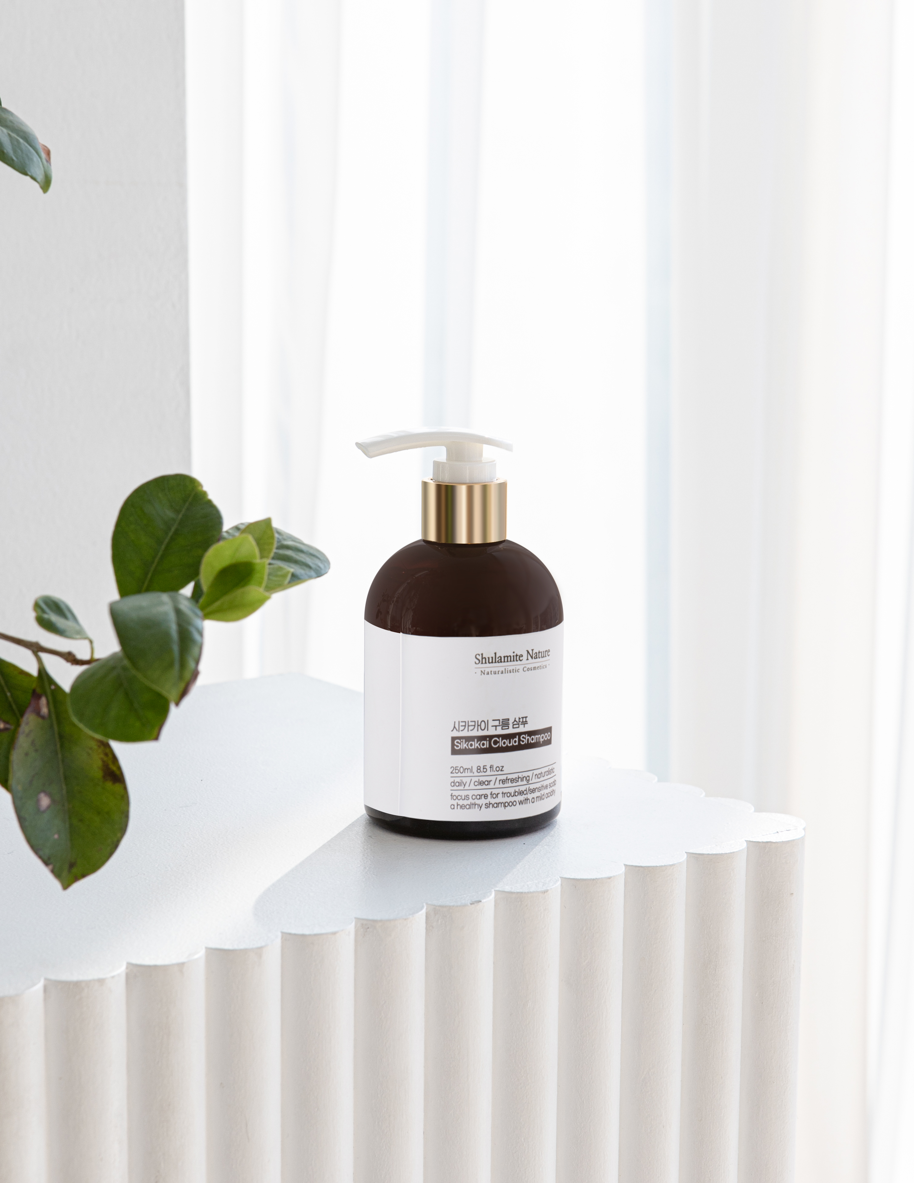 시카카이 구름 약산성 샴푸 250ml 지루성두피염 각질 가려움 유분많은 여드름 트러블 기름진두피 정수리냄새 모발굵어지는 박하쿨샴푸 술람미네이처 - 상세 이미지 3
