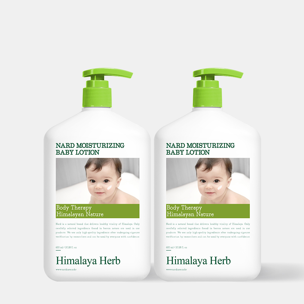 [2개] 나드 고보습 베이비 로션 600ml 아기 유아 키즈 어린이 저자극로션