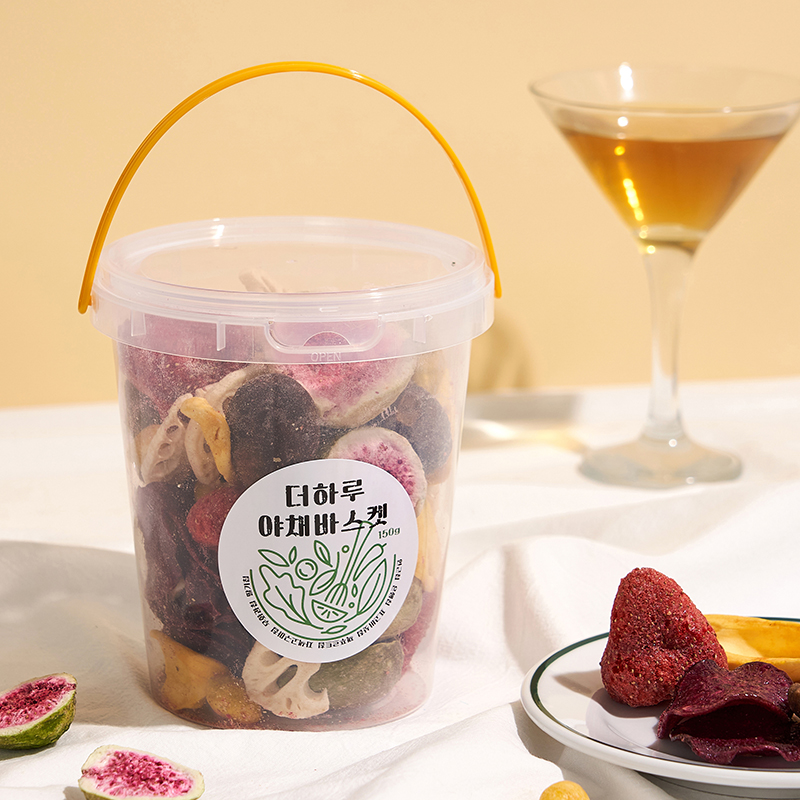 더하루야채바스켓/한통에 담은 야채칩 과일칩 7종블랜딩 연근 딸기 자색고구마 답례품 선물