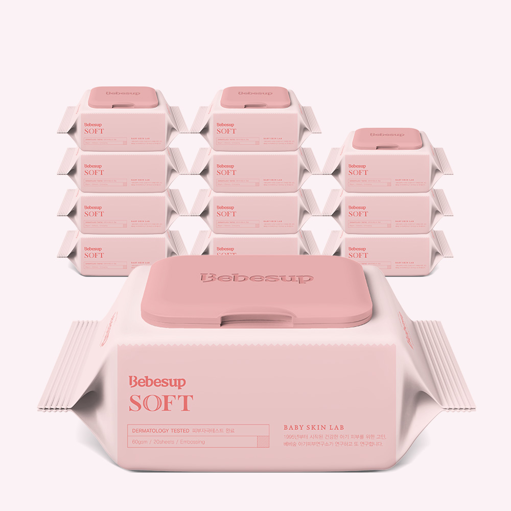 베베숲 소프트 20매 휴대 캡 12팩