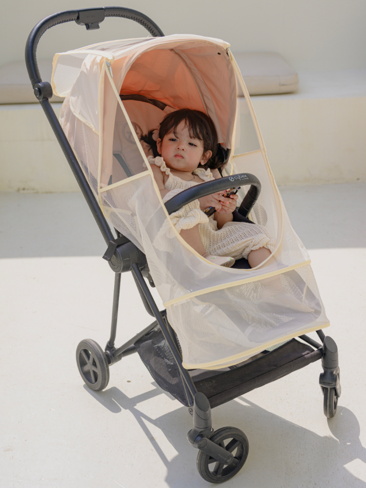 오맘 유모차모기장 방충망 통풍 커버 햇빛가리개 디럭스 휴대용 덮개 호환 자외선차단
