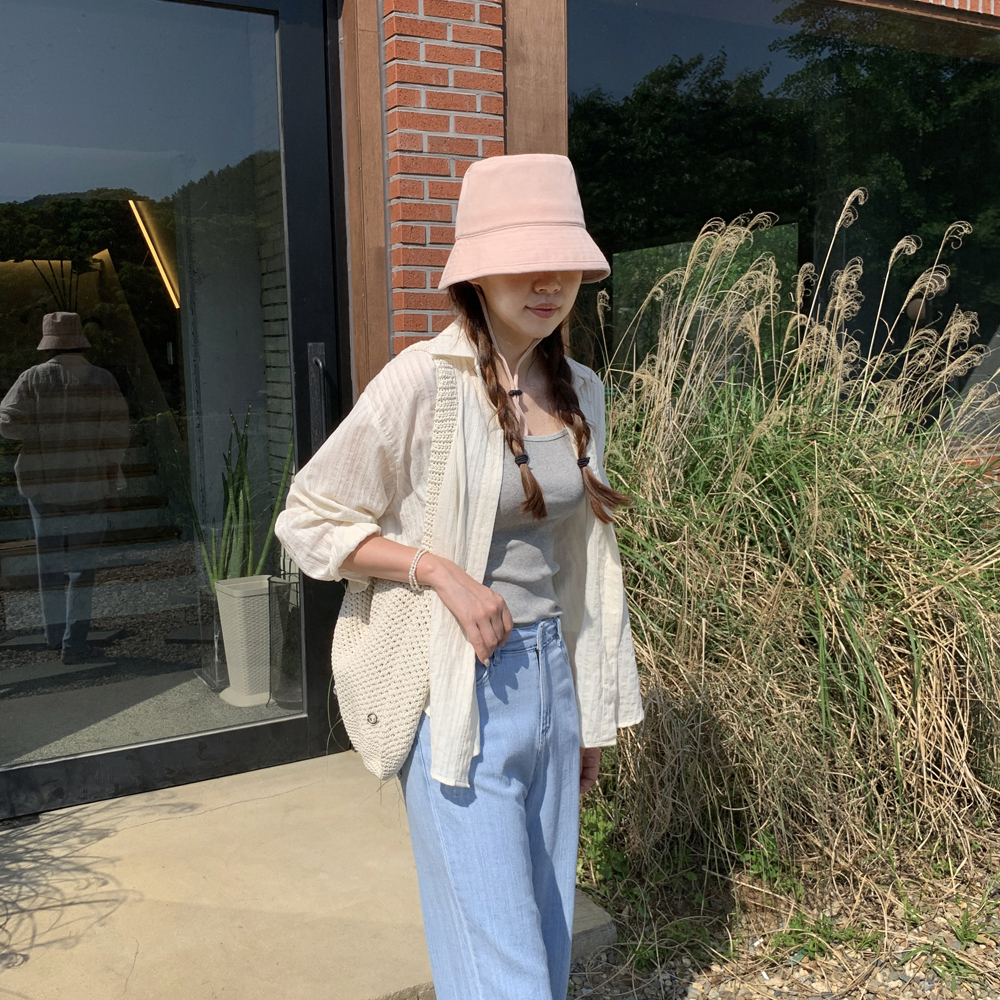 고급 원단 루즈핏 카라 줄지 스트라이프 긴팔 여성 여름셔츠 썸머블라우스 여자 봄 여름남방 이미지 4