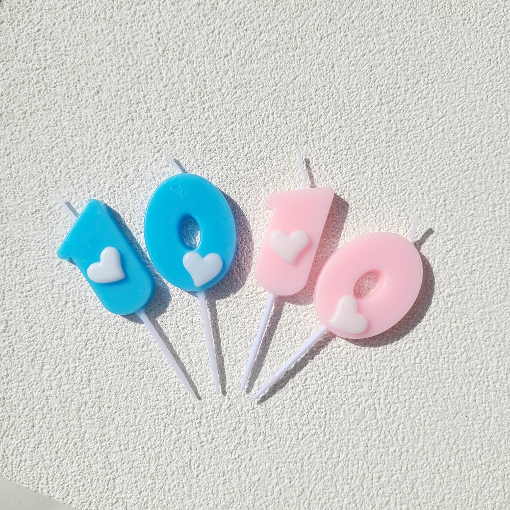 하트 숫자초 케이크 이벤트 생일 초 - 상세 이미지 3
