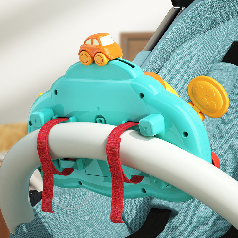 키저스 고고 드라이빙 핸들 운전놀이 아기 유아 자동차 카시트 유모차 장난감 선물