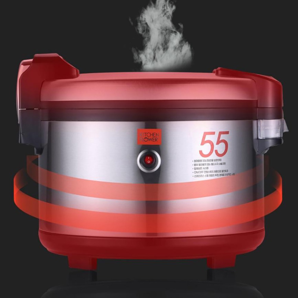 키친플라워 전기보온밥통 업소용 식당 대용량 55인분(취사X)