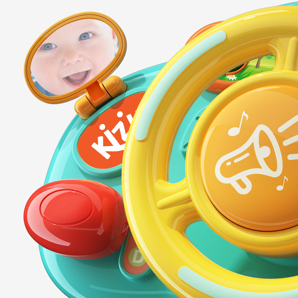 키저스 고고 드라이빙 핸들 운전놀이 아기 유아 자동차 카시트 유모차 장난감 선물