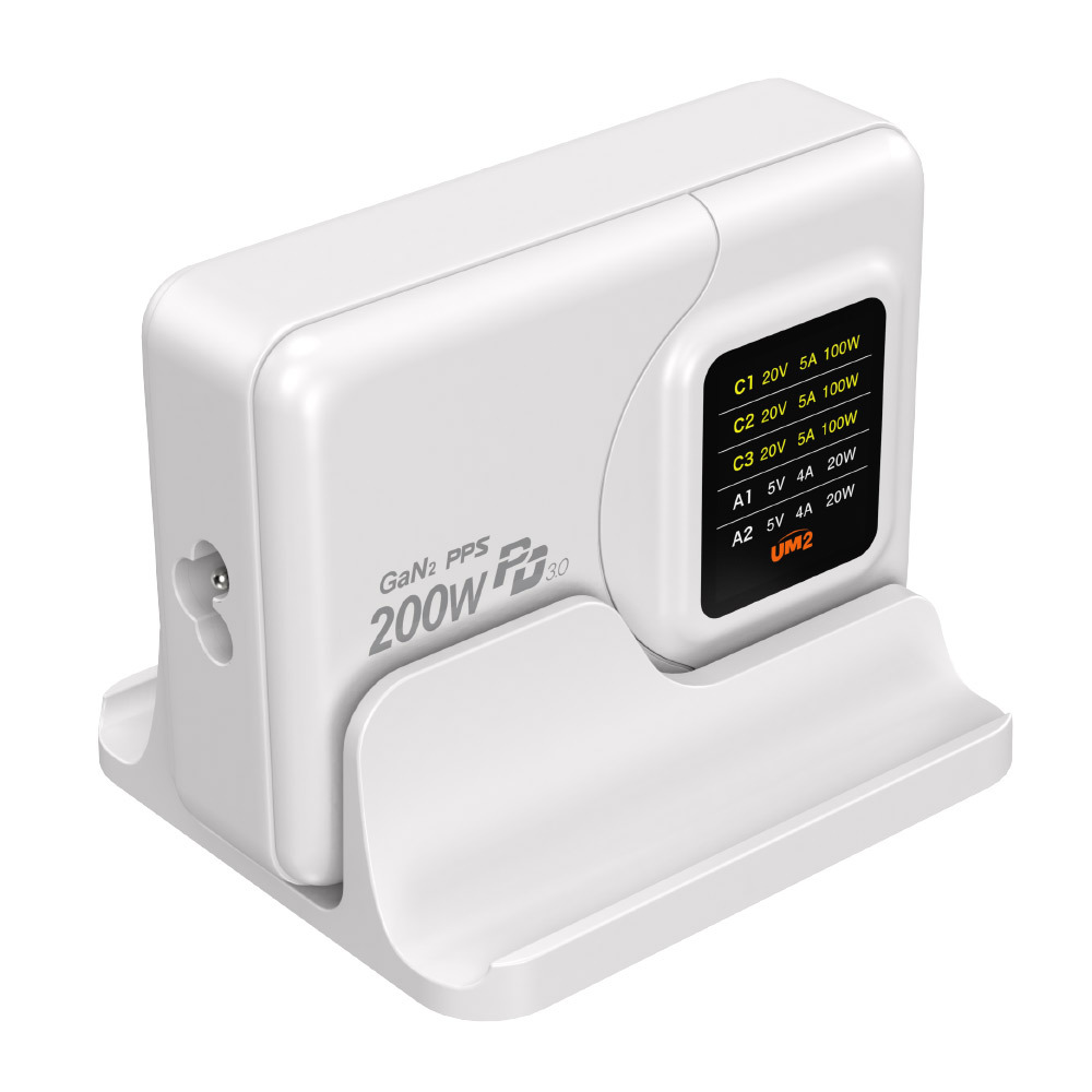 LED 디스플레이 PD USB C타입 PPS 노트북 초고속멀티 GAN충전기 LCD240W - 상세 이미지 4