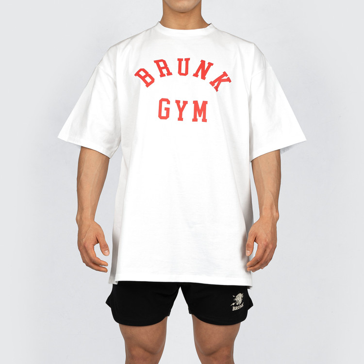 브렁크 헬스 오버핏 반팔 티셔츠 짐웨어 어깨 넓어보이는 옷 BRUNK 이미지 7