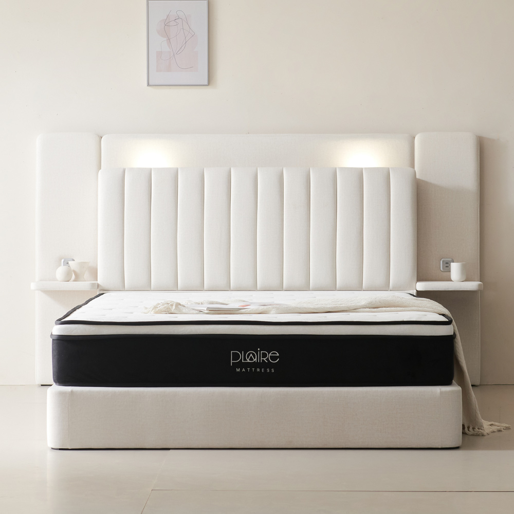 슈비아 패브릭 호텔 침대 헤드보드 선반 맞춤 주문제작 싱글