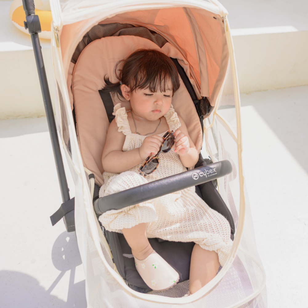 오맘 유모차모기장 방충망 통풍 커버 햇빛가리개 디럭스 휴대용 덮개 호환 자외선차단