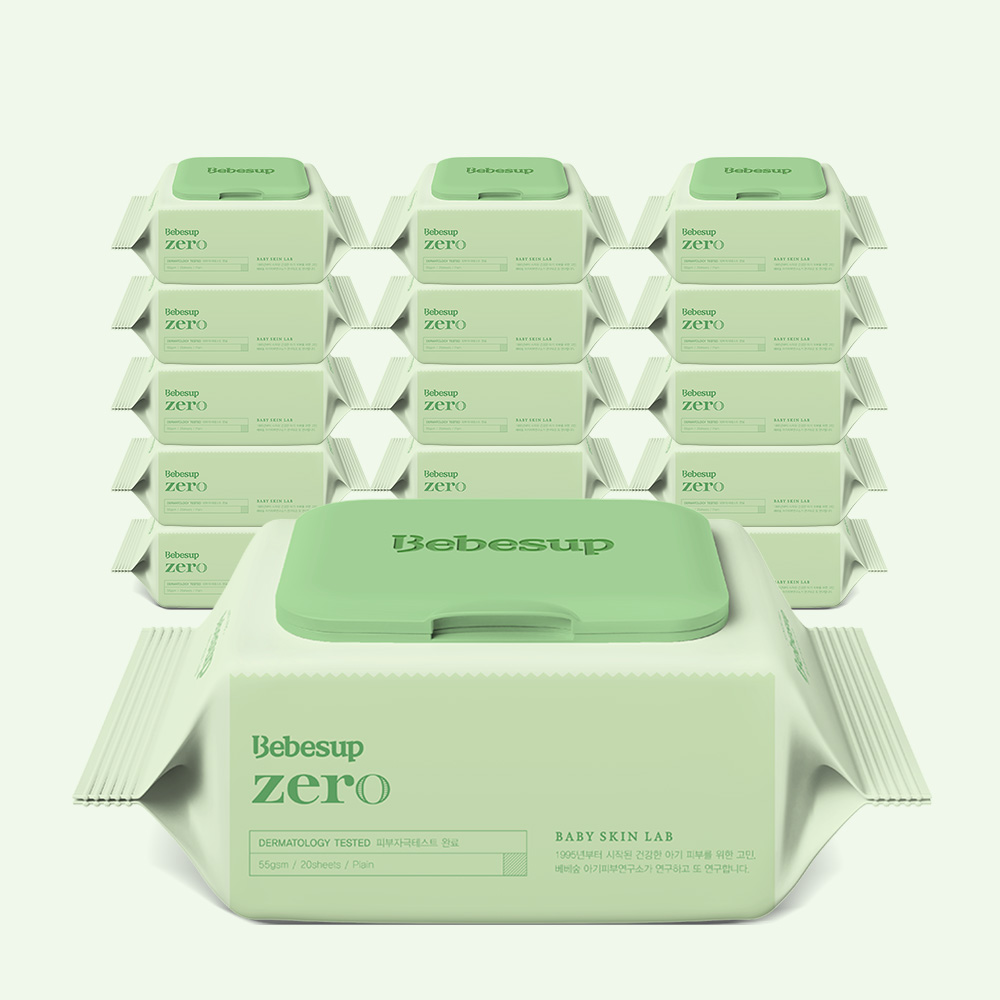 베베숲 제로 플레인 20매 휴대 캡 16팩