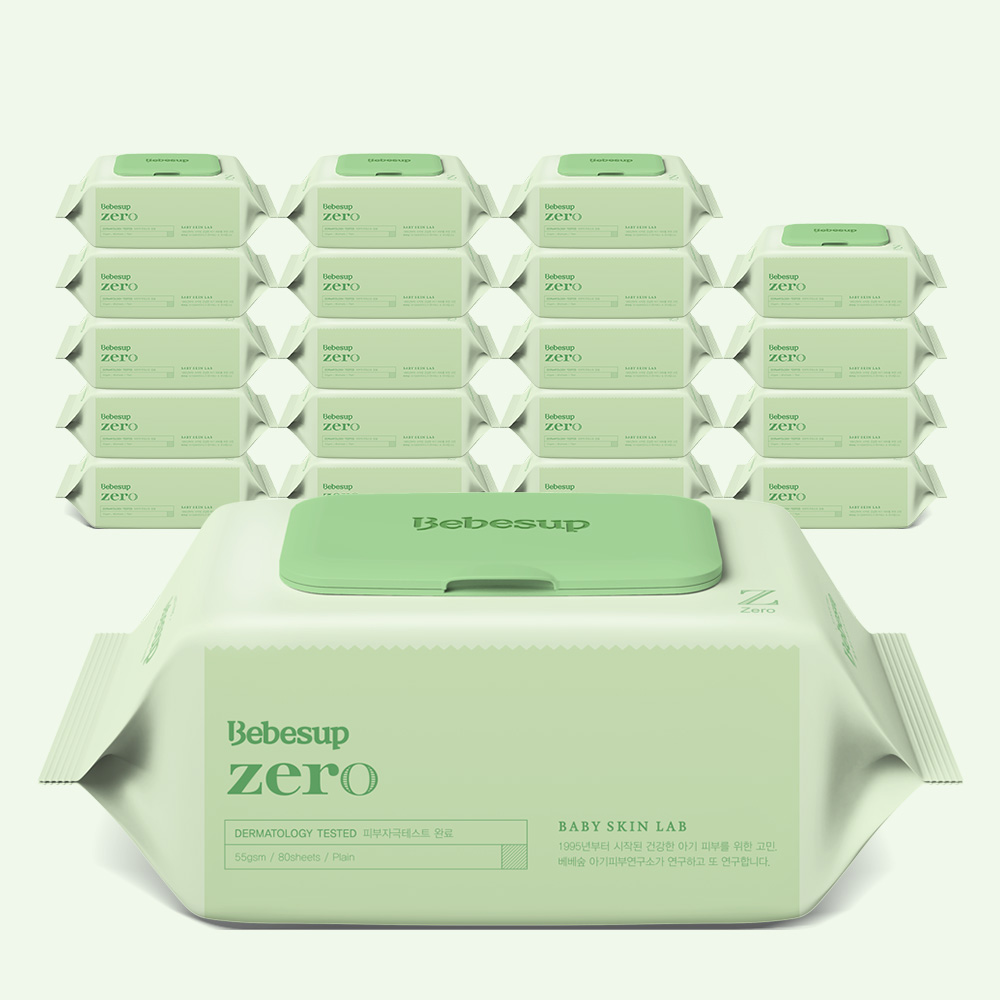 [정기구독] 베베숲 제로 플레인 80매 캡 20팩