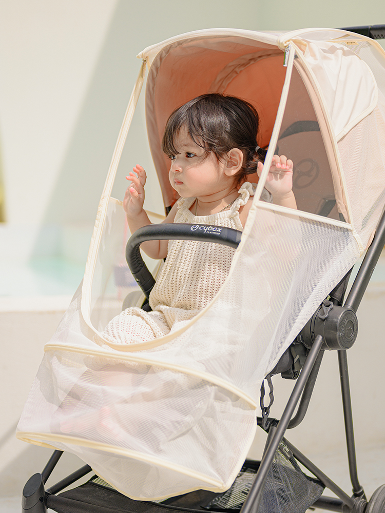 오맘 유모차모기장 방충망 통풍 커버 햇빛가리개 디럭스 휴대용 덮개 호환 자외선차단