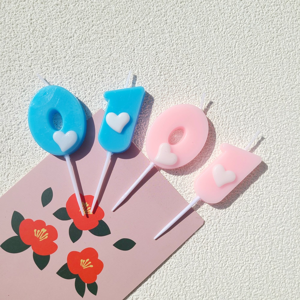 하트 숫자초 케이크 이벤트 생일 초 - 상세 이미지 2