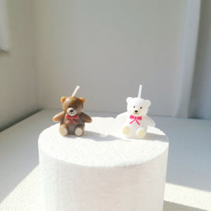 곰돌이초 귀여운 파티 케이크 생일초 실사용 후기 | 효과 있을까? - 상품 이미지 1