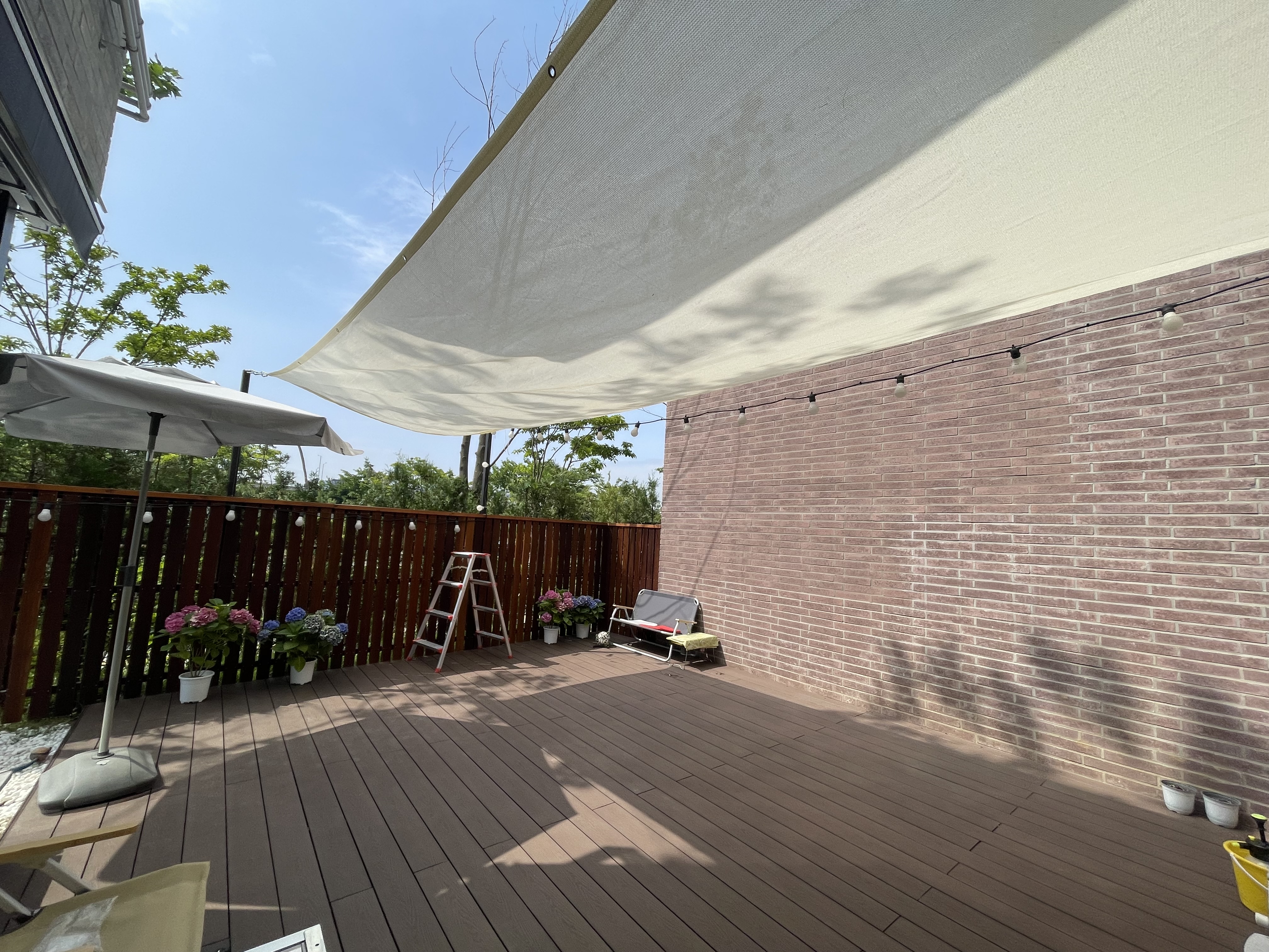 그늘애 국산 썬쉐이드 차광막 그늘막 타프 사각 4m x 6m, 블랙바닐라