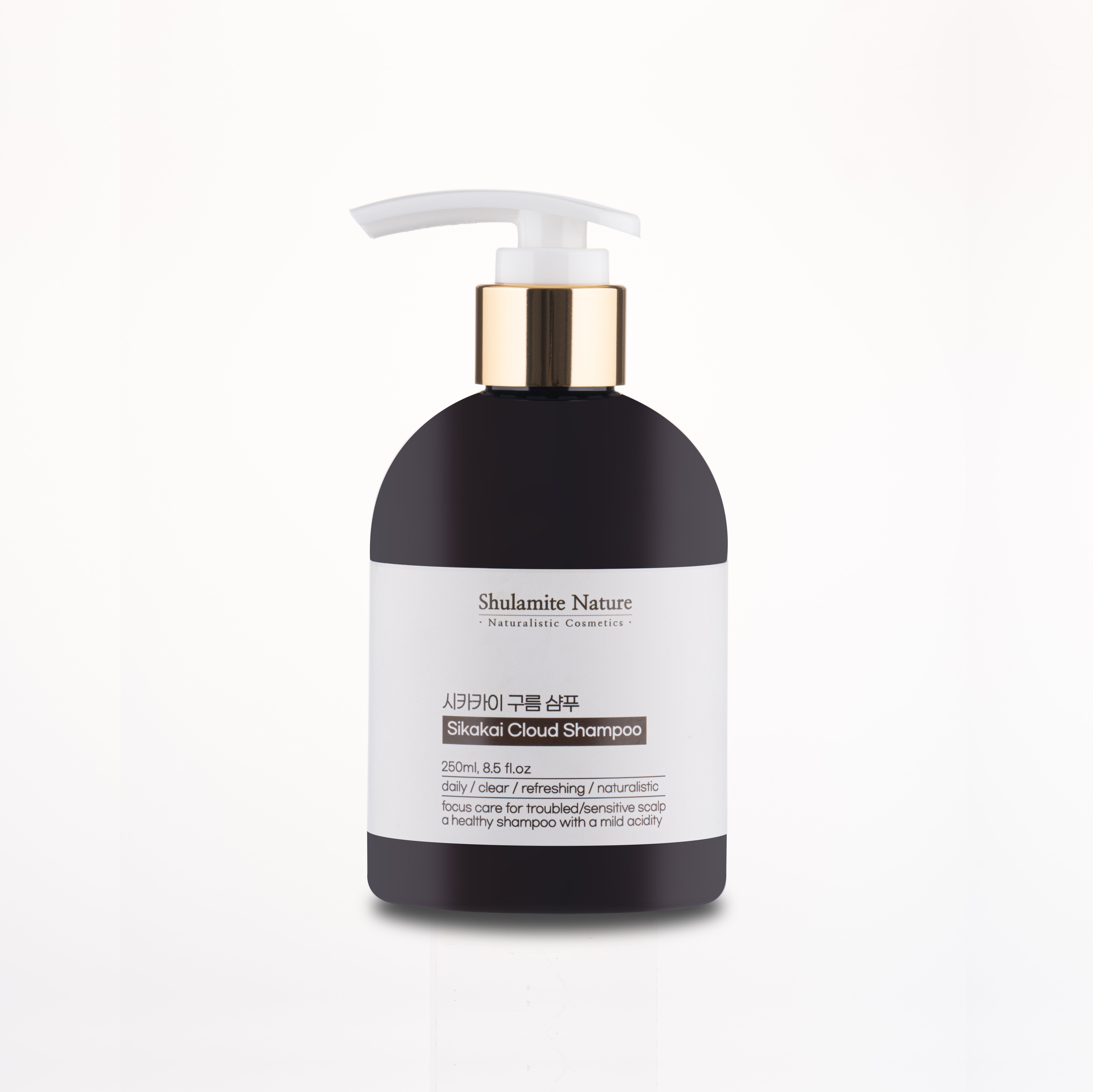 시카카이 구름 약산성 샴푸 250ml 지루성두피염 각질 가려움 유분많은 여드름 트러블 기름진두피 정수리냄새 모발굵어지는 박하쿨샴푸 술람미네이처 - 상품 이미지
