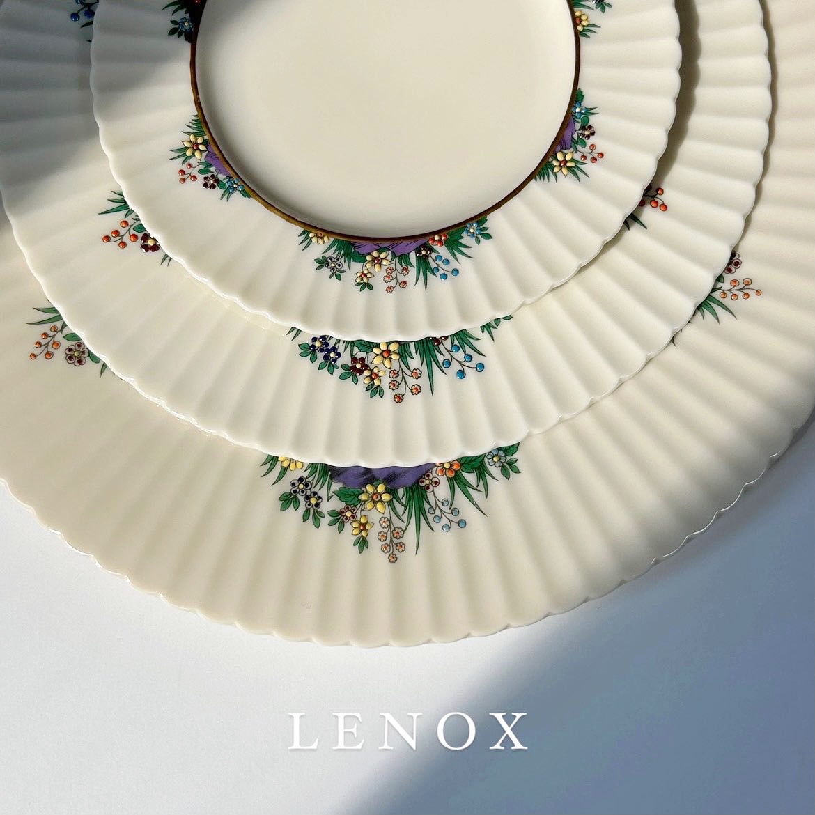 레녹스 러틀리지 플레이트 미국 빈티지 수입 접시 예쁜 그릇 샐러드