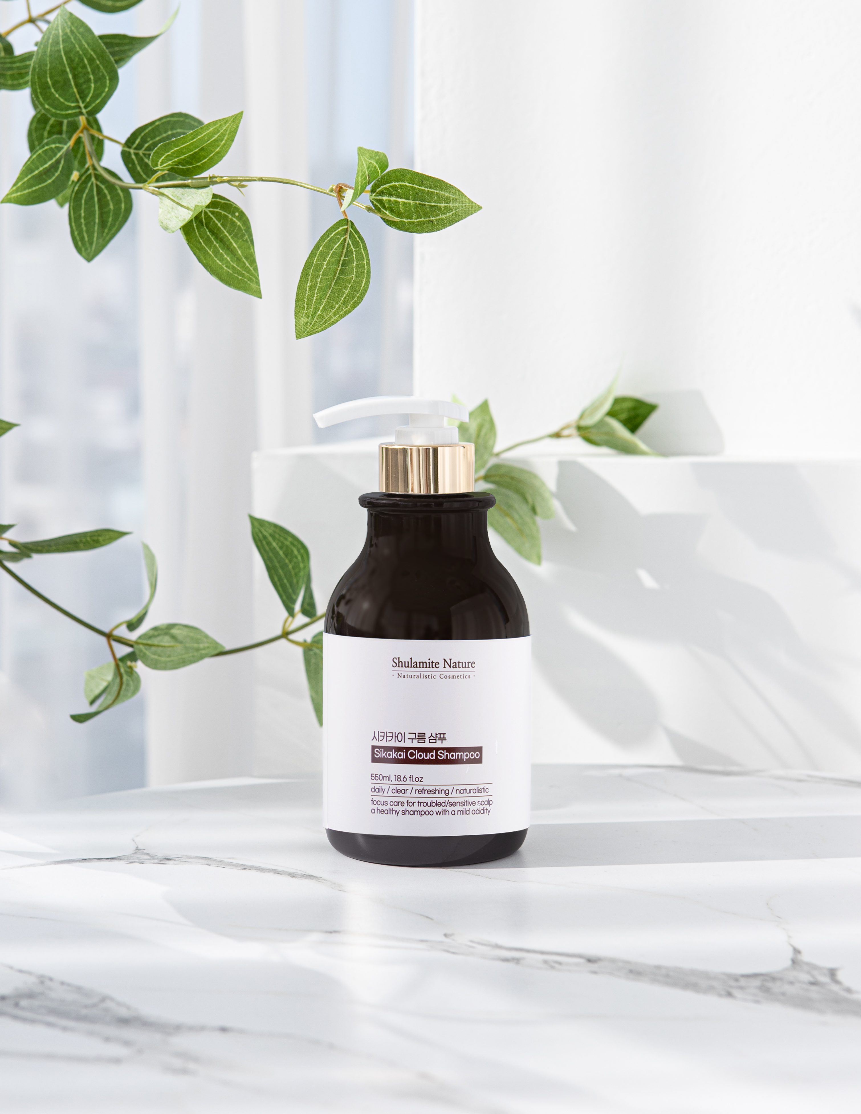 시카카이 구름 약산성 샴푸 550ml 지루성두피염 각질 가려움 여드름 트러블 유분많은 기름진 두피 모발굵어지는 박하쿨 샴푸 술람미네이처 이미지 6
